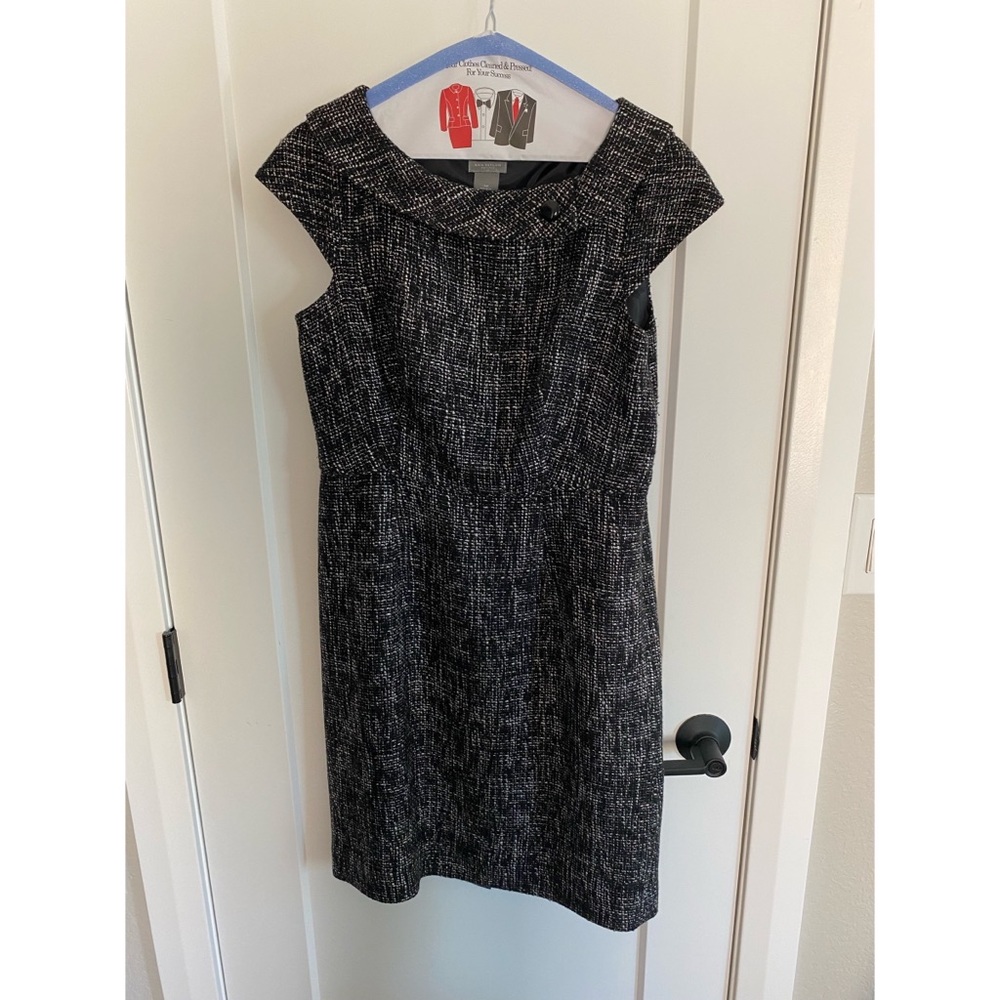 Ann Taylor Petites Black and White Dress